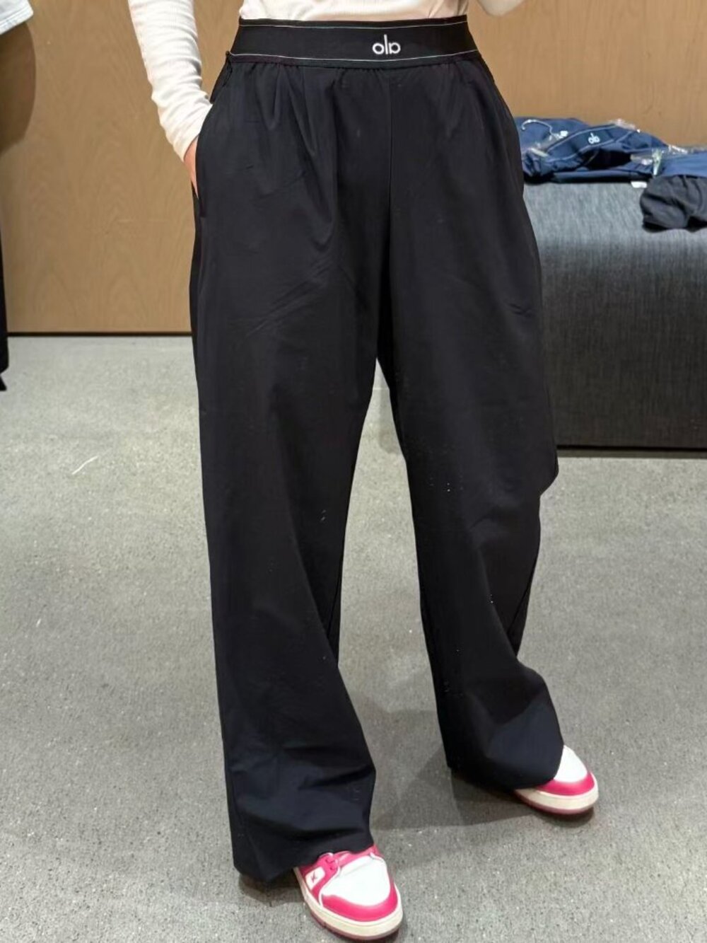 New ALO Yoga Women's Trouser Black💖💛Versatile Suit Up Pants